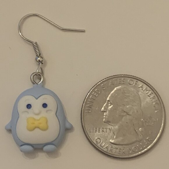 Penguin Earring, Penguin Jewelry, Gift Idea, Silly Earring, Cute Earring - Picture 5 of 6